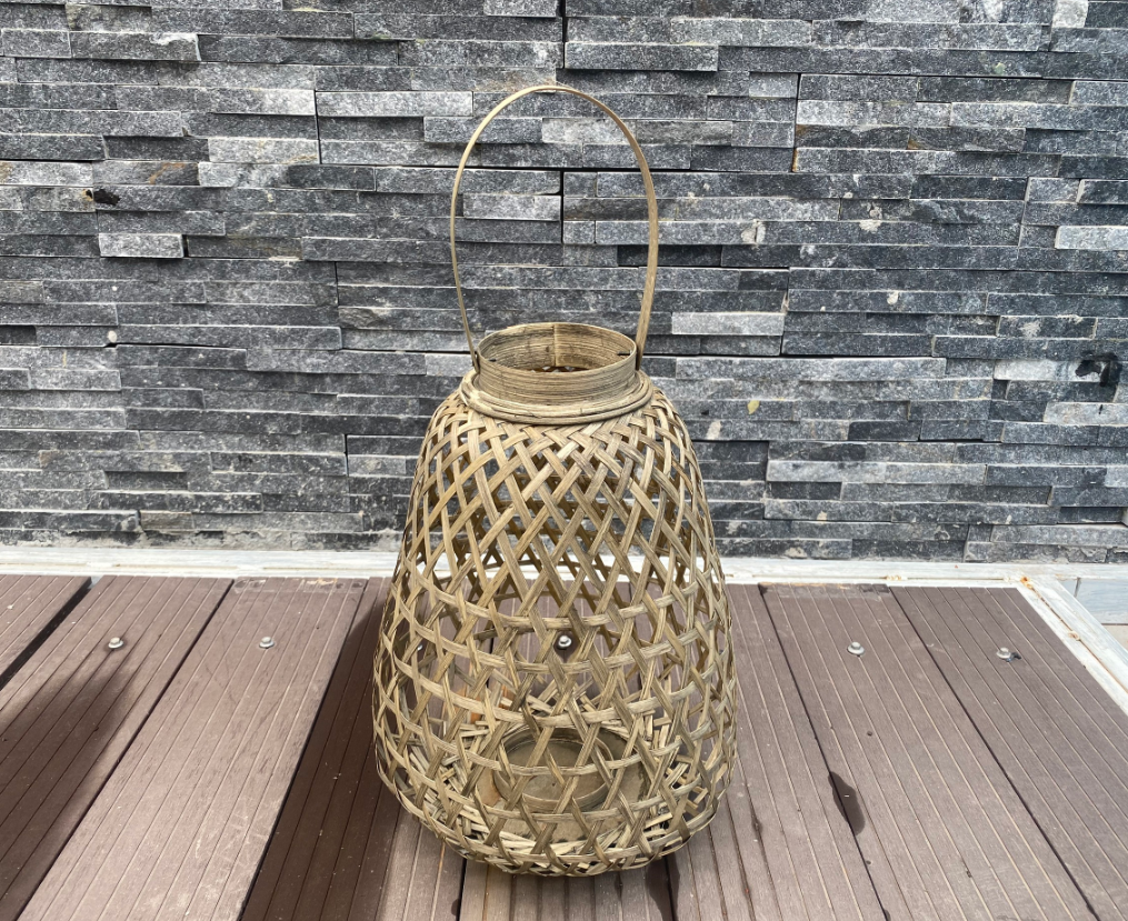 Bamboo Lantern (Light Grey)