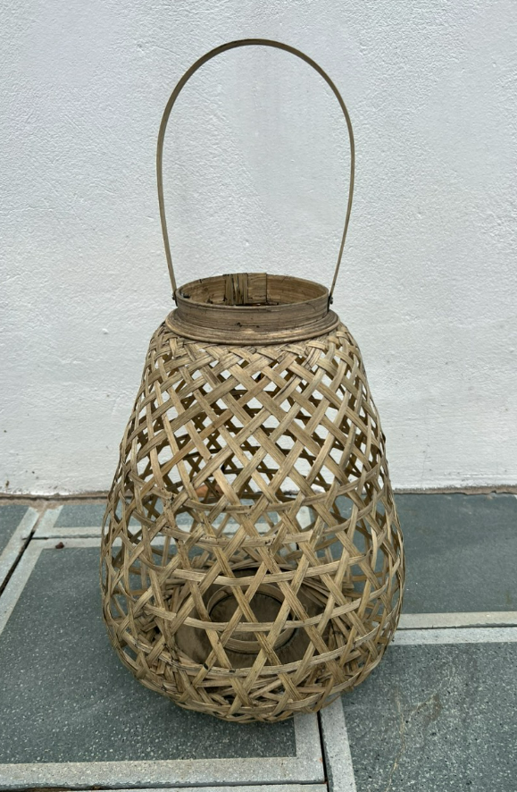 Bamboo Lantern (Light Grey)